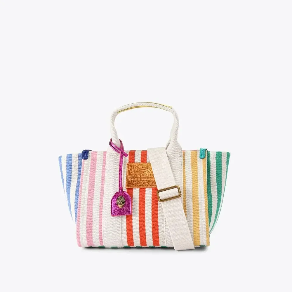 New KURT GEIGER Southbank Small Shopper in Multi Rainbow Tote Crossbody Bag